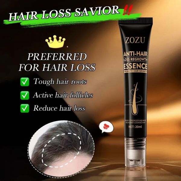 ZOZU Roller-on serum for hair restoration and growth Anti-Hair Loss Essence 20 ml.